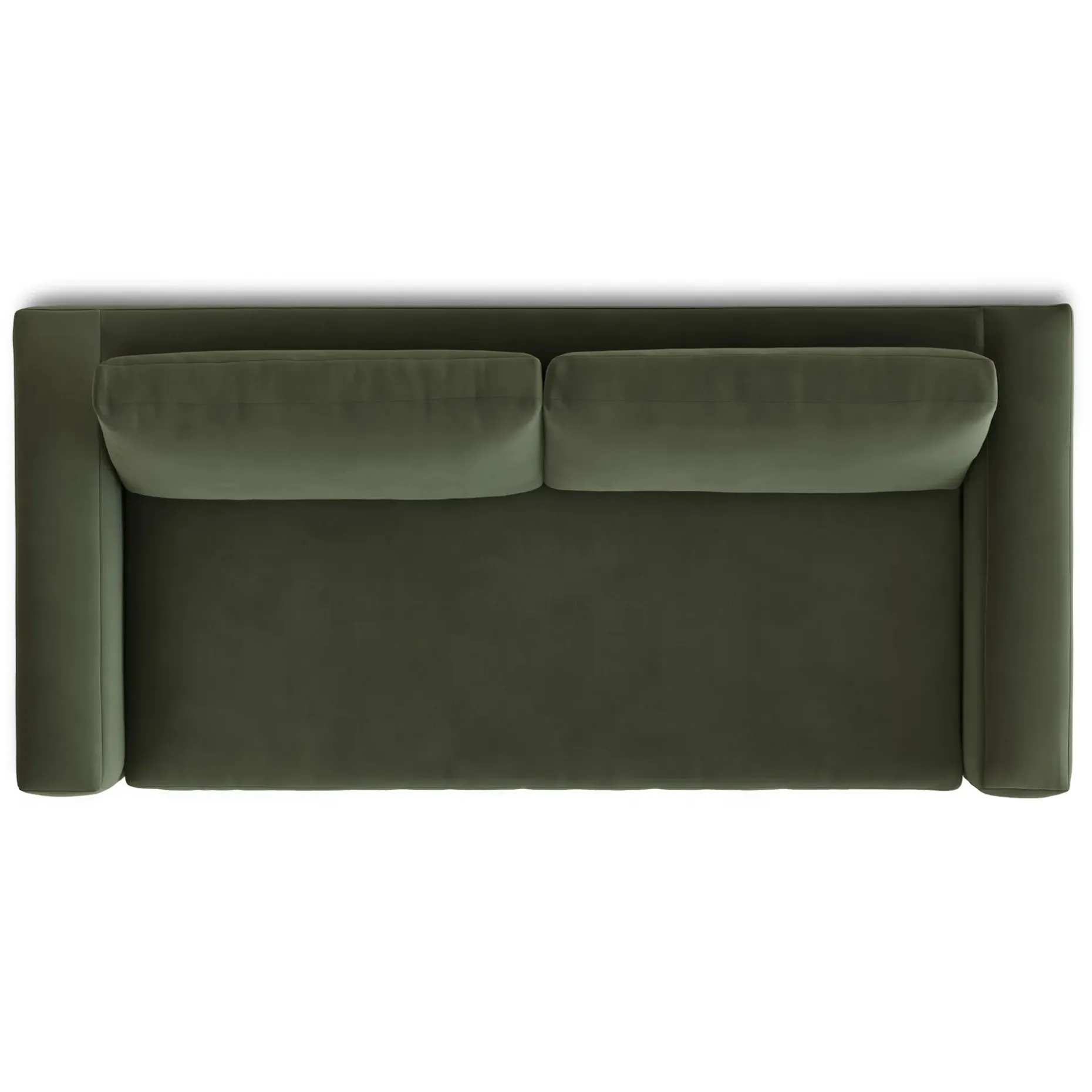 Riley 84" Velvet Storage Sofa - Hale Fir Green