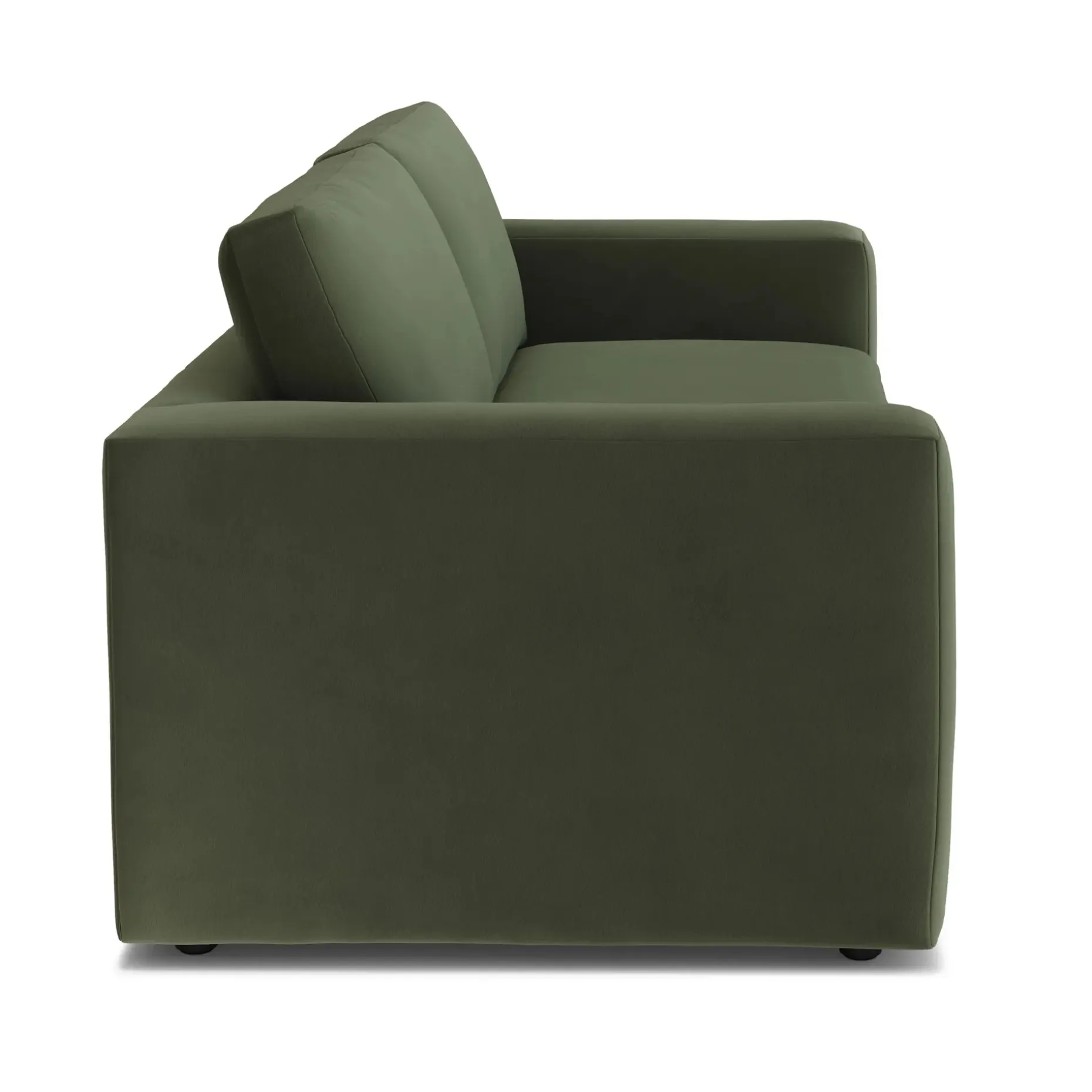 Riley 84" Velvet Storage Sofa - Hale Fir Green
