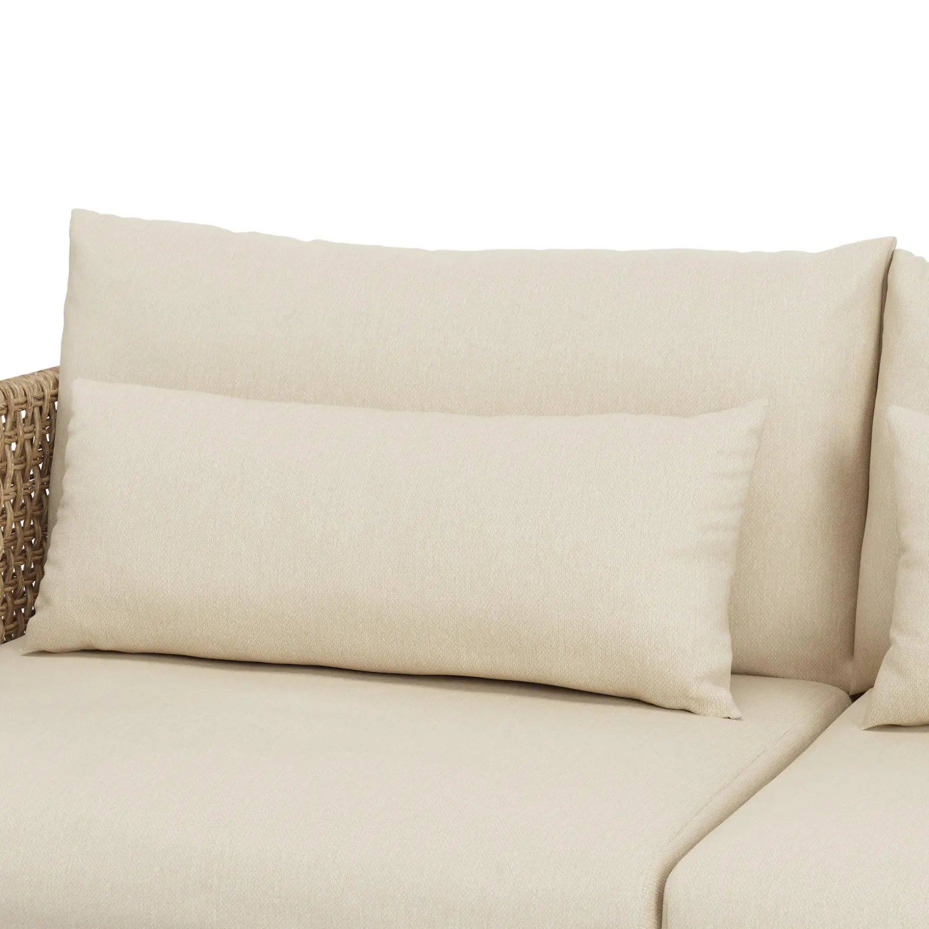 Robbi 67.25" Outdoor Loveseat Set - Dravite Ivory