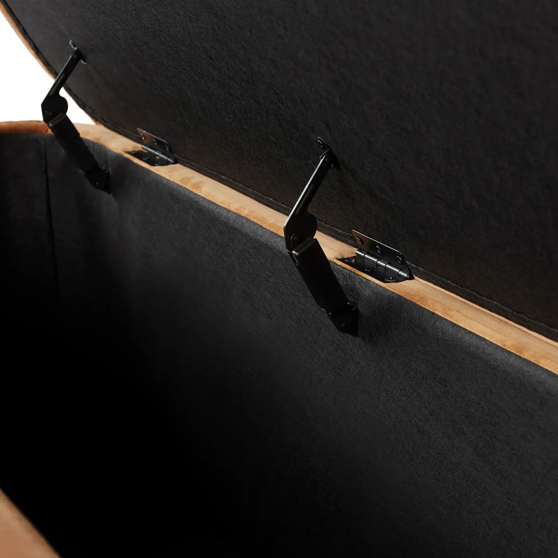 Rolph 55.5" Velvet Storage Bench - Plush Pacific Rust