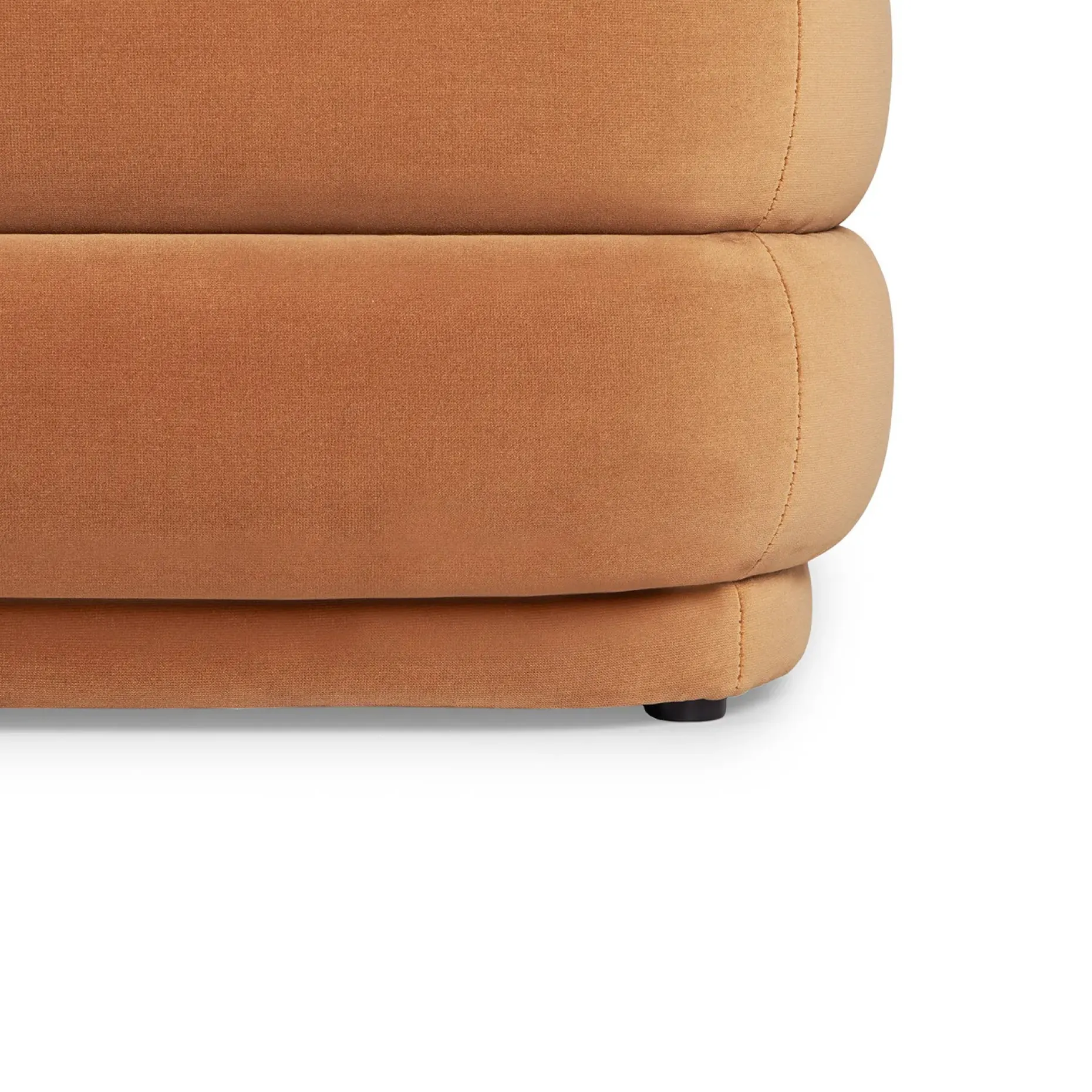 Rolph 55.5" Velvet Storage Bench - Plush Pacific Rust