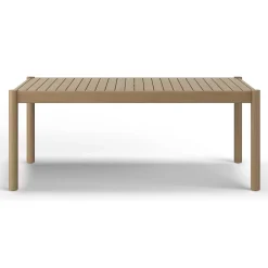 Rosa 75" Outdoor Dining Table Set - Light Eucalyptus