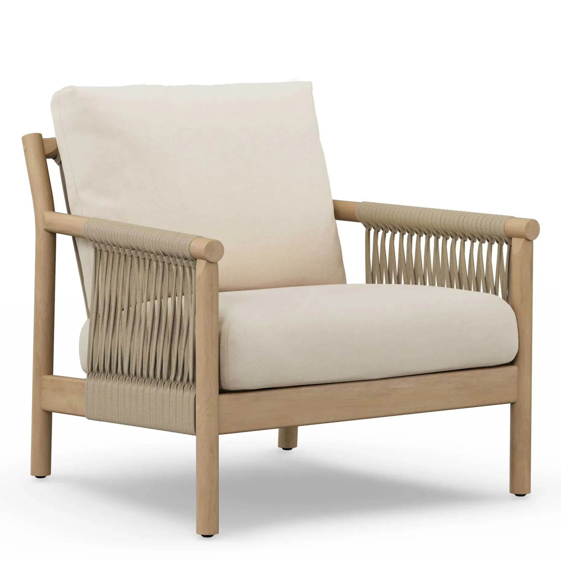 Rosa 80" Outdoor Sofa Lounge Set - Dravite Ivory
