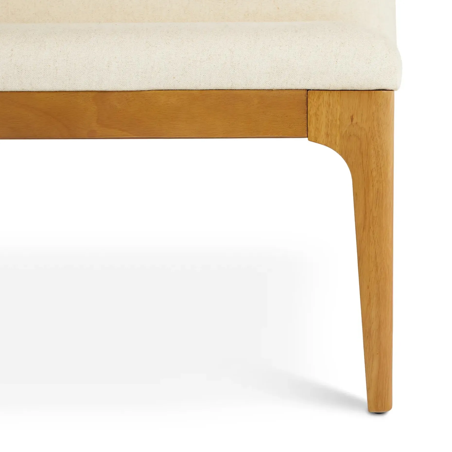 Rosin 53" Armless Banquette - Natural Oak and Sand Ivory
