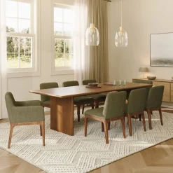 Rosin Dining Armchair - Natural Oak and Sand Ivory