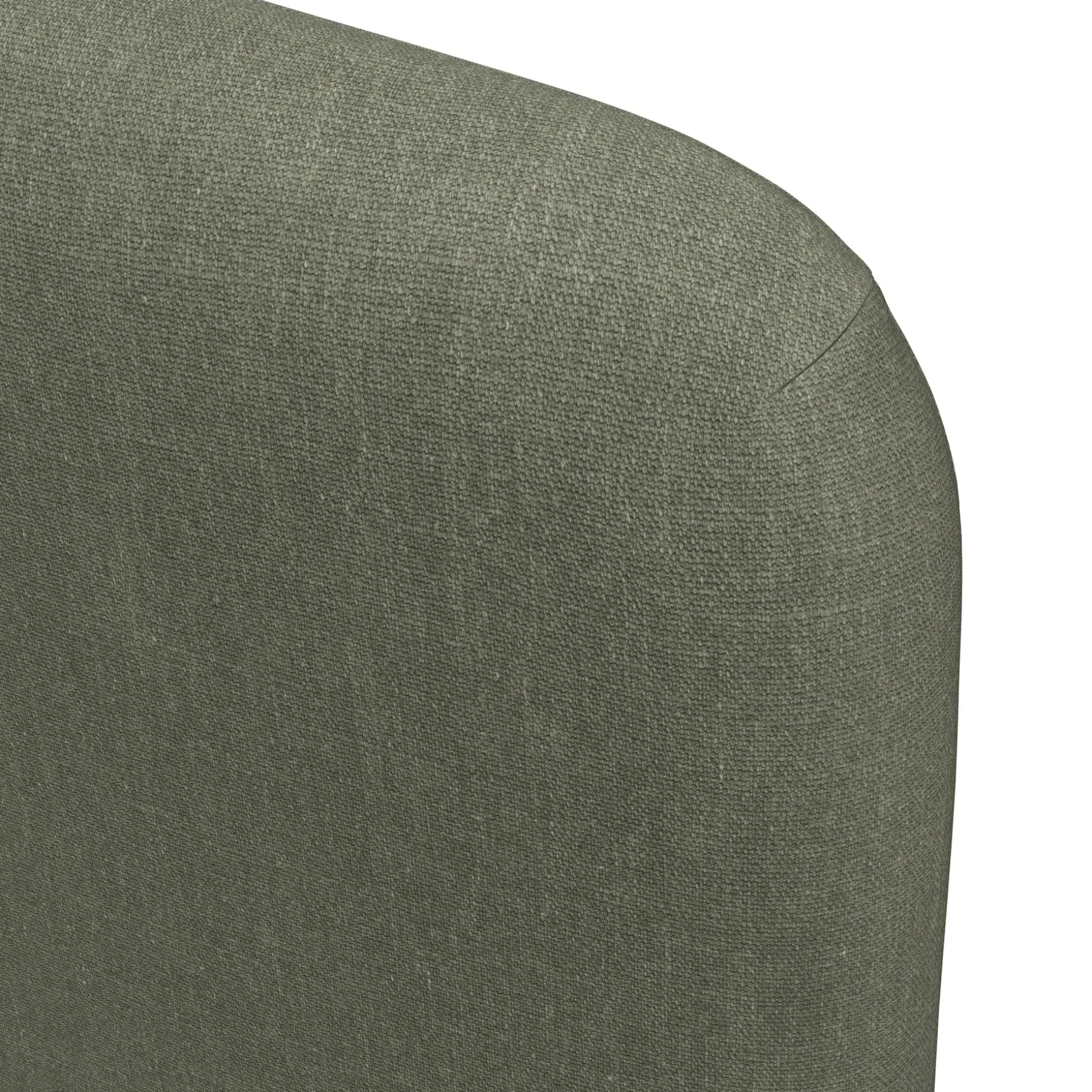 Rosin King Upholstered Bed - Smoked Oak and Welsh Green