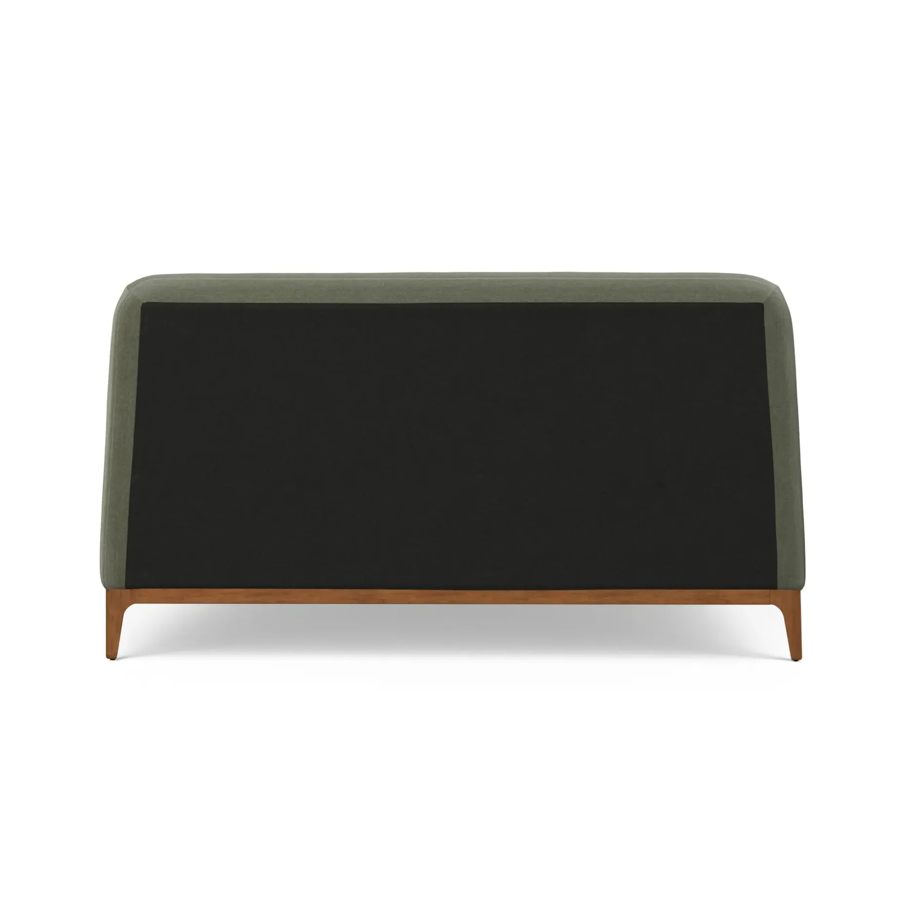Rosin King Upholstered Bed - Smoked Oak and Welsh Green