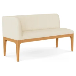 Rosin 113.5" Long Banquette Set - Natural Oak and Sand Ivory