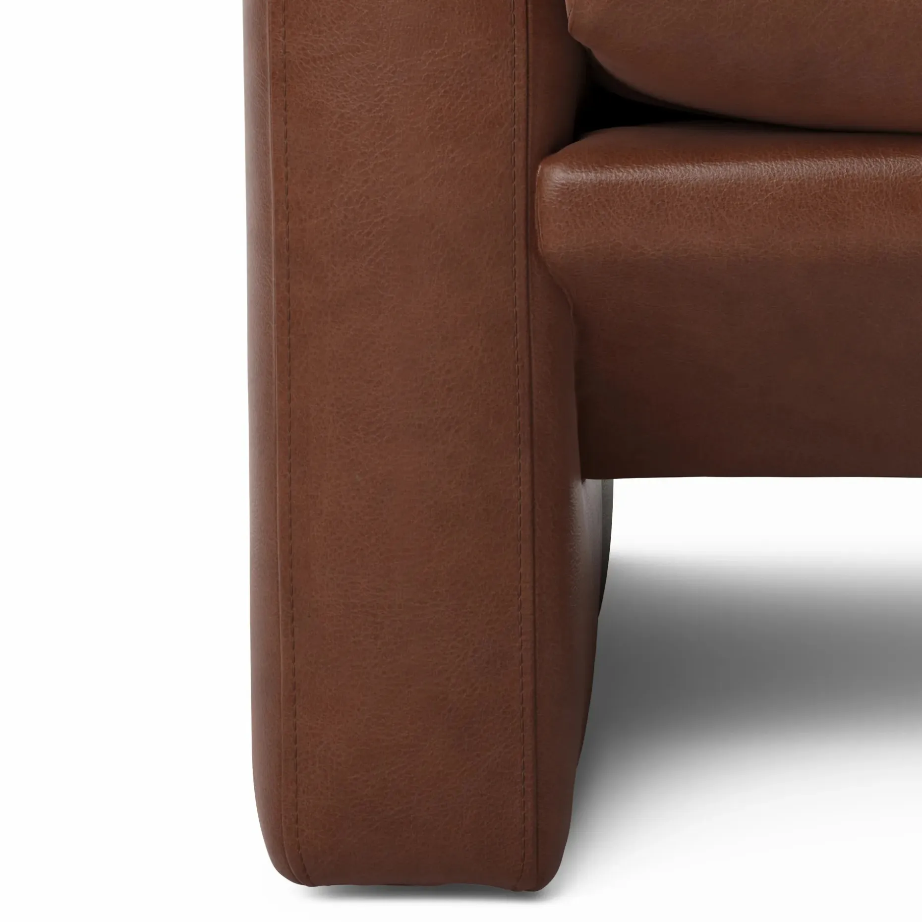 Roxwell 37.5" Leather Lounge Chair - Taos Brown