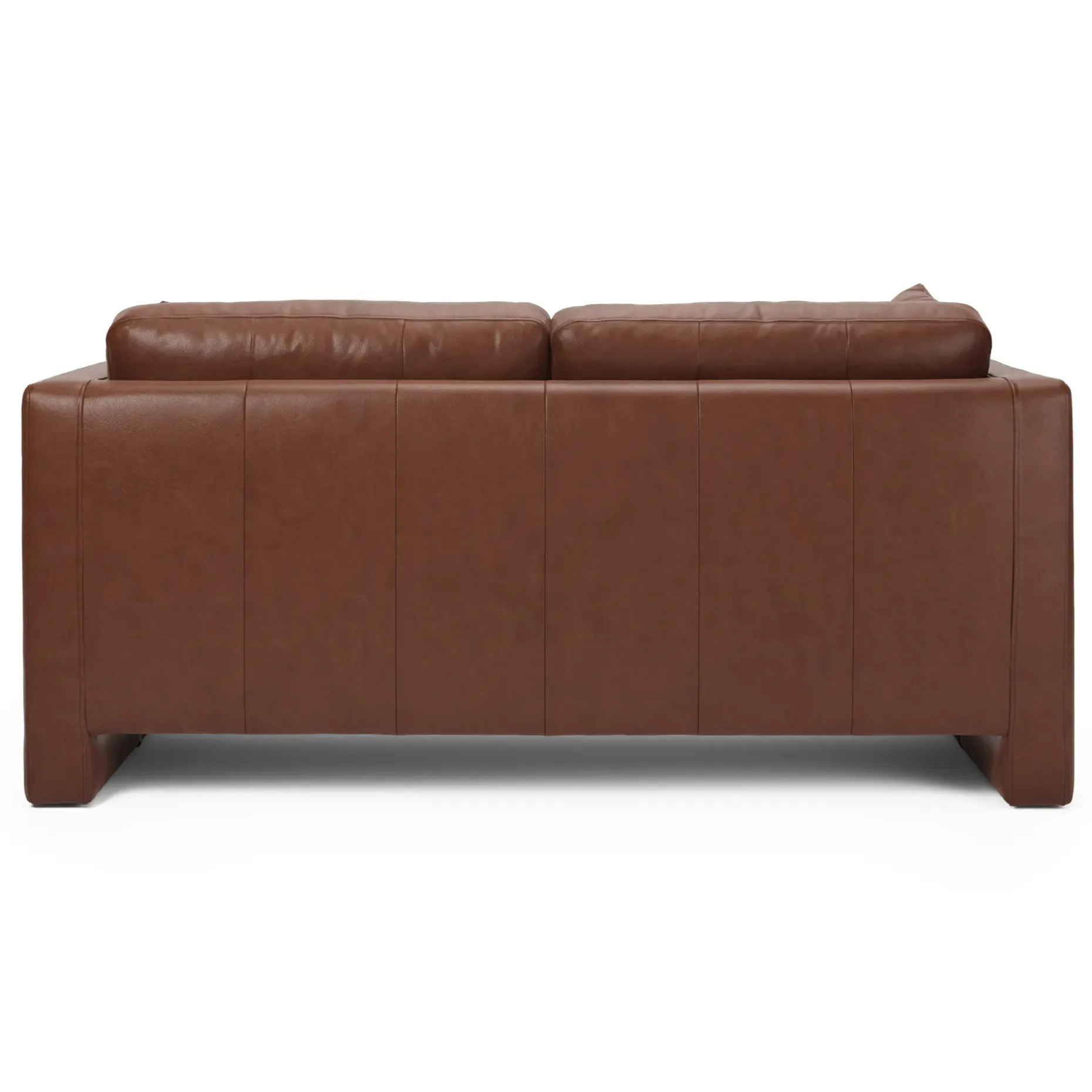 Roxwell 71.5" Leather Loveseat - Taos Brown