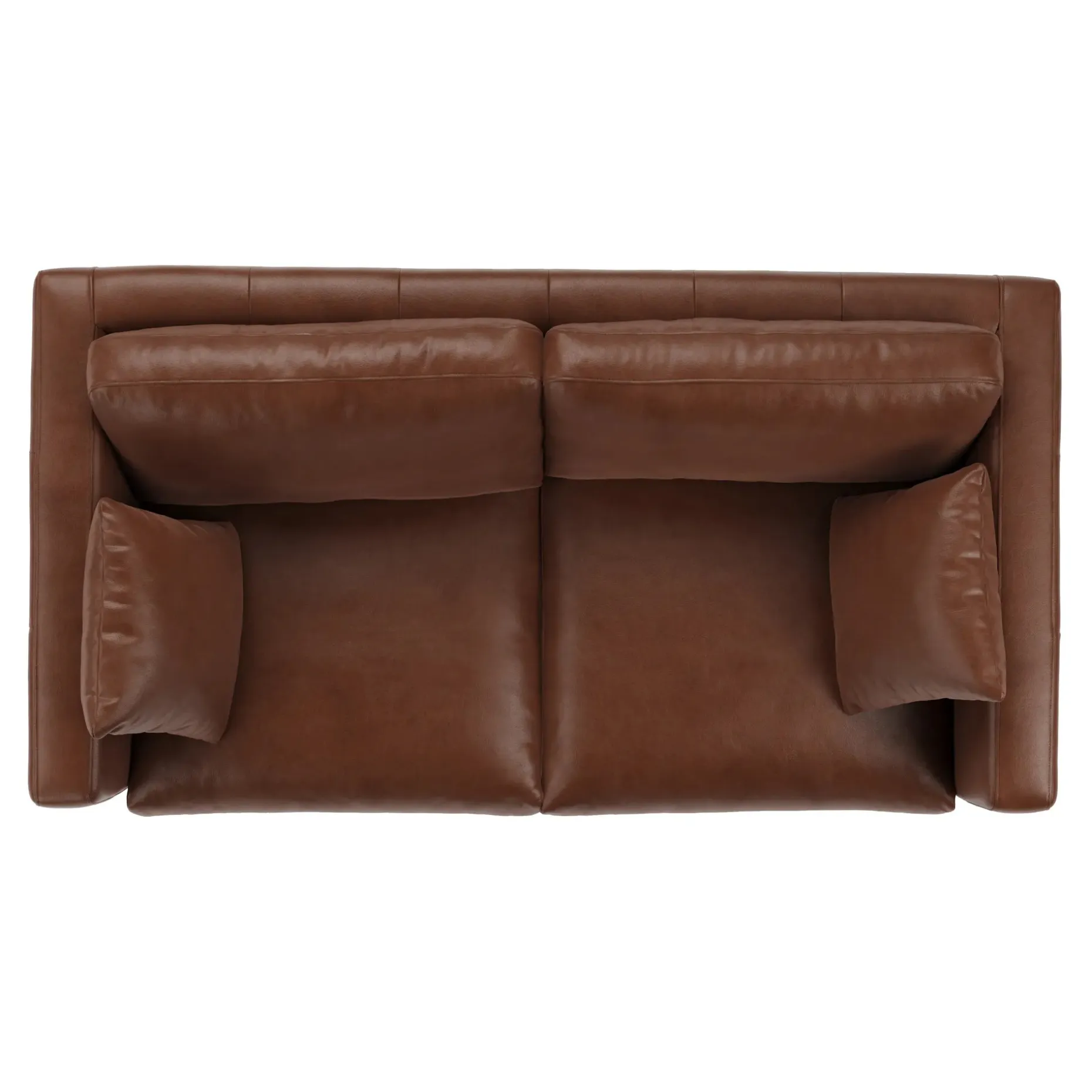 Roxwell 71.5" Leather Loveseat - Taos Brown