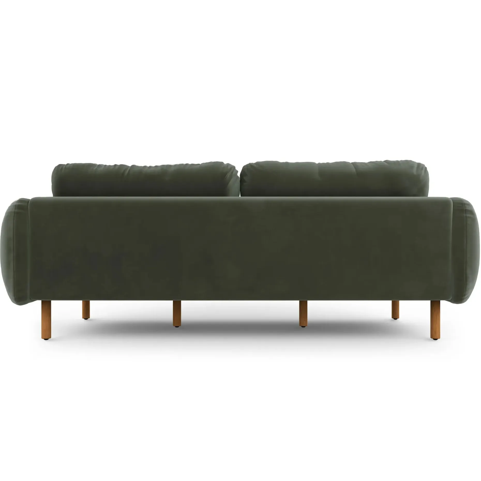 Sanders 85.5" Velvet Sofa - Plush Pacific Green