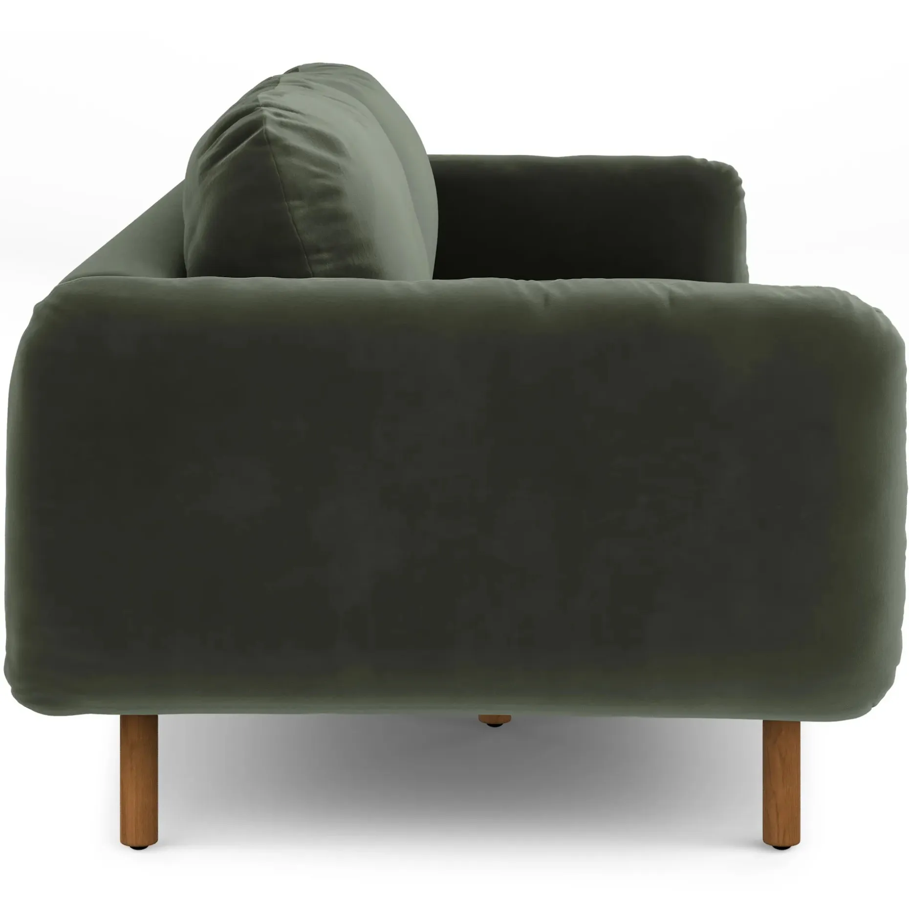 Sanders 85.5" Velvet Sofa - Plush Pacific Green