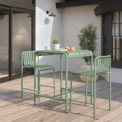 Sarek 29.5" Outdoor Bar Table - Khaki Green