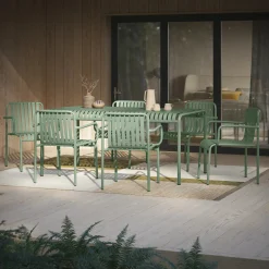 Sarek 67" Outdoor Dining Table - Khaki Green