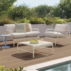 Sarek 31.5" Outdoor Lounge Chair - Sunbrella® Linen