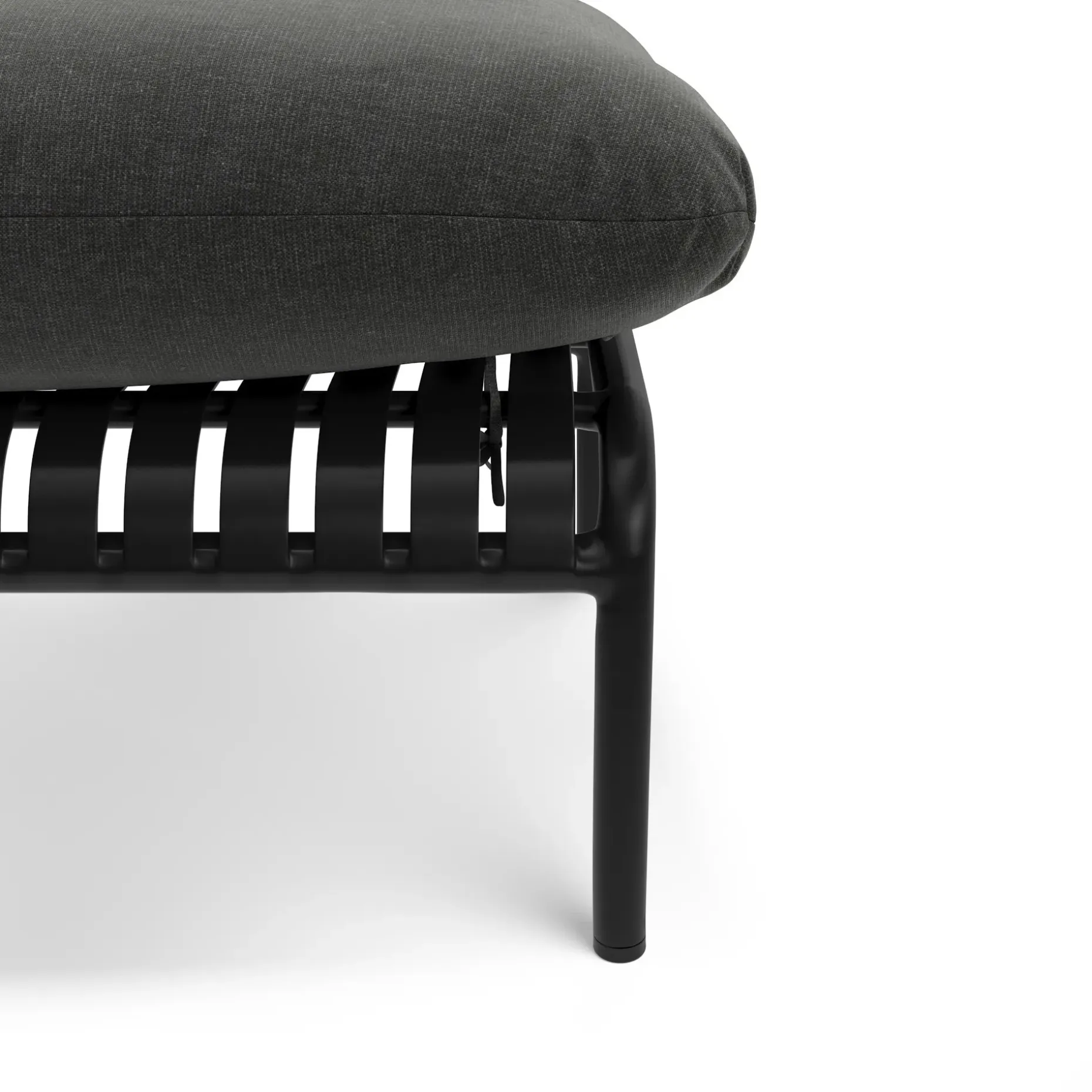 Sarek 59" Outdoor Loveseat and Ottoman Set - Sunbrella® Onyx