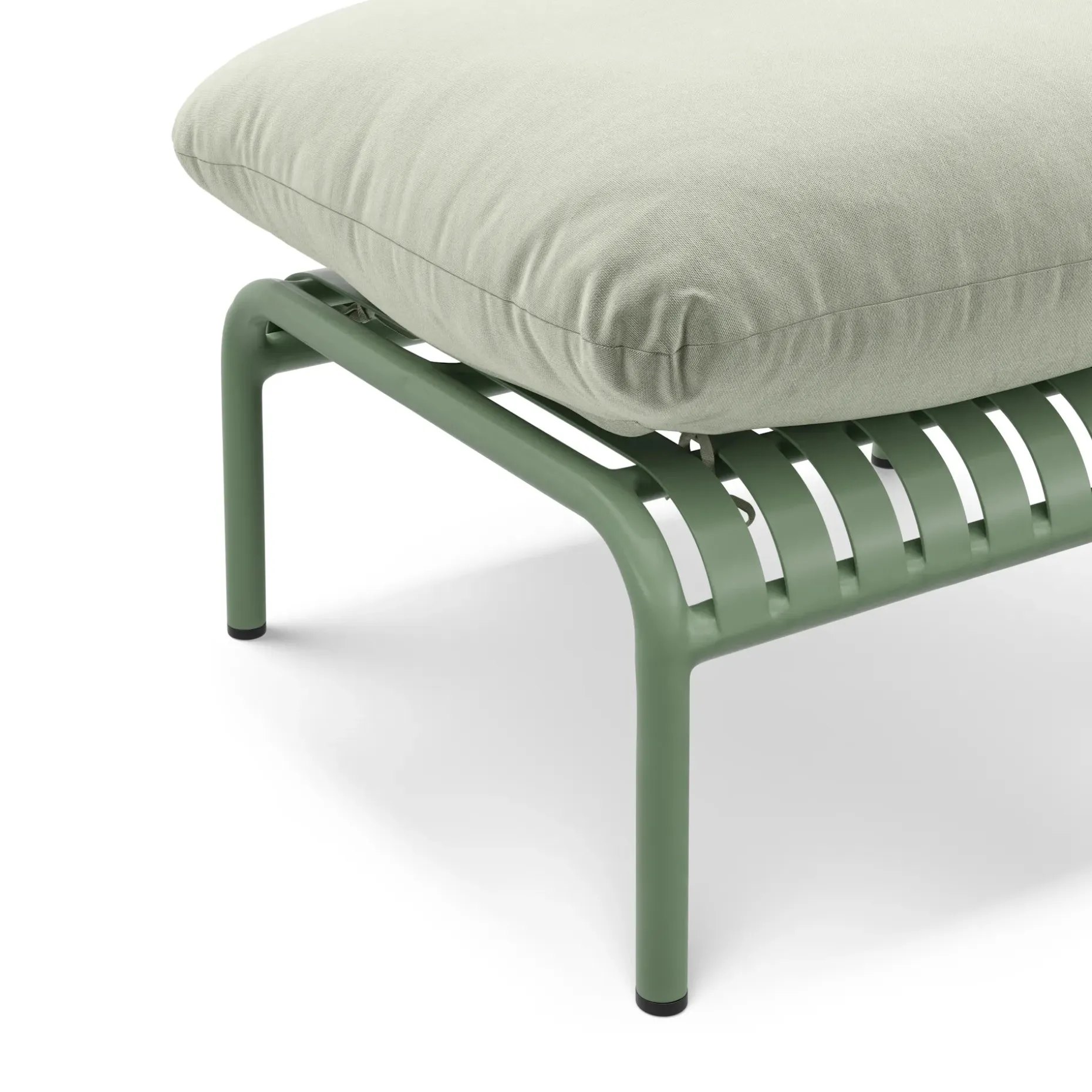 Sarek 29.5" Outdoor Ottoman - Sunbrella® Mint