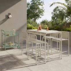 Sarek Outdoor Stackable Counter Stool - Black