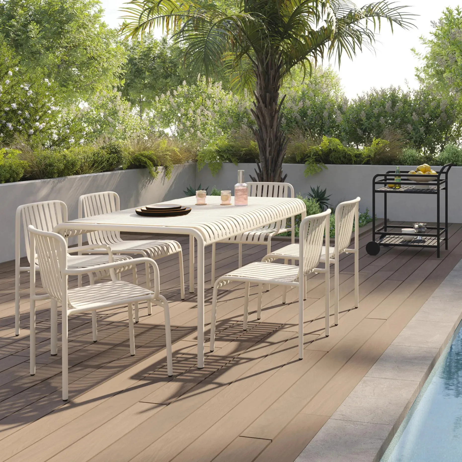 Sarek Outdoor Stackable Dining Armchair - Taupe