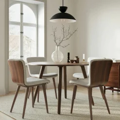 Sede Dining Chair - Walnut and Miller Gray