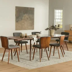 Sede Dining Chair - Walnut and Miller Gray
