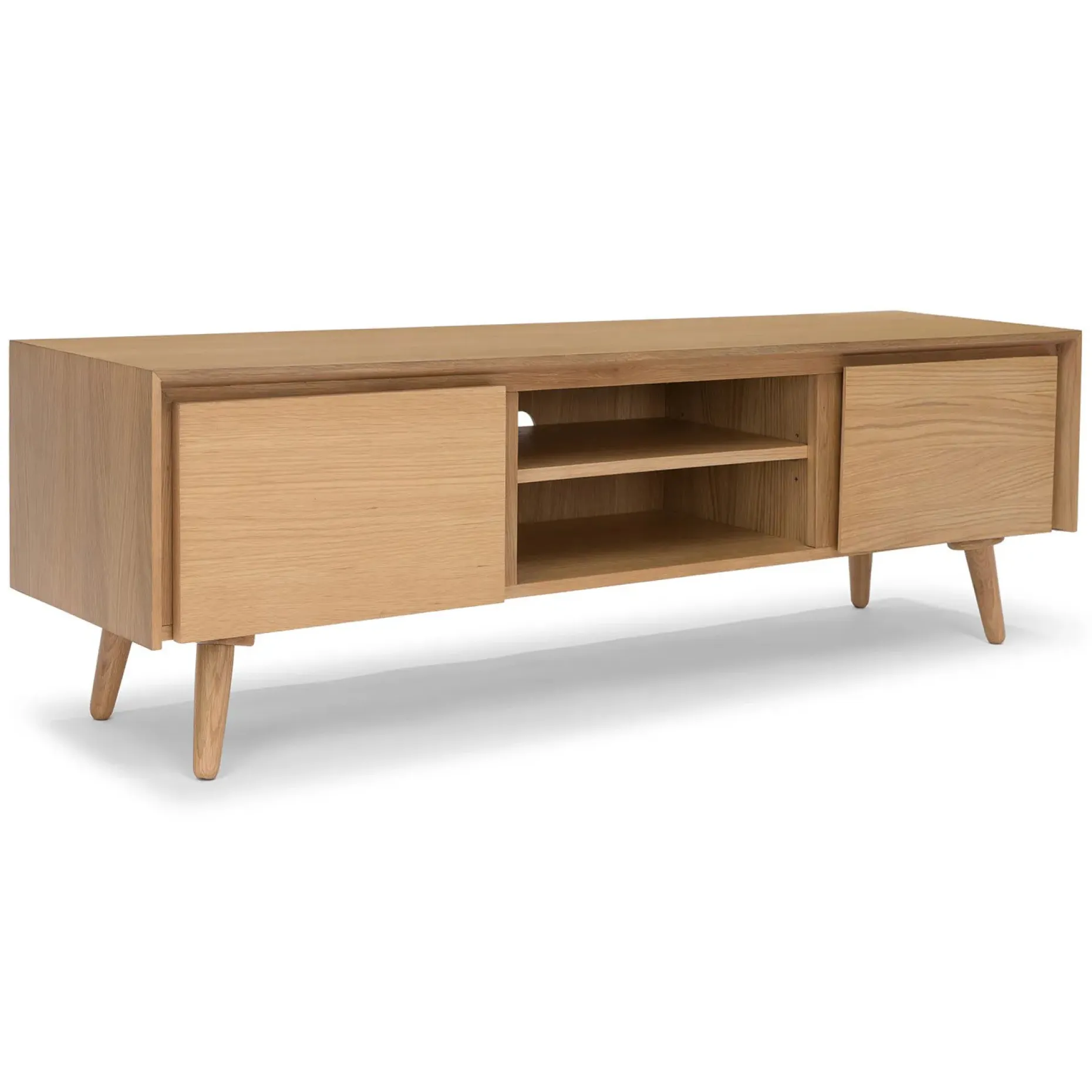 Seno 63" Low Media Unit - Oak