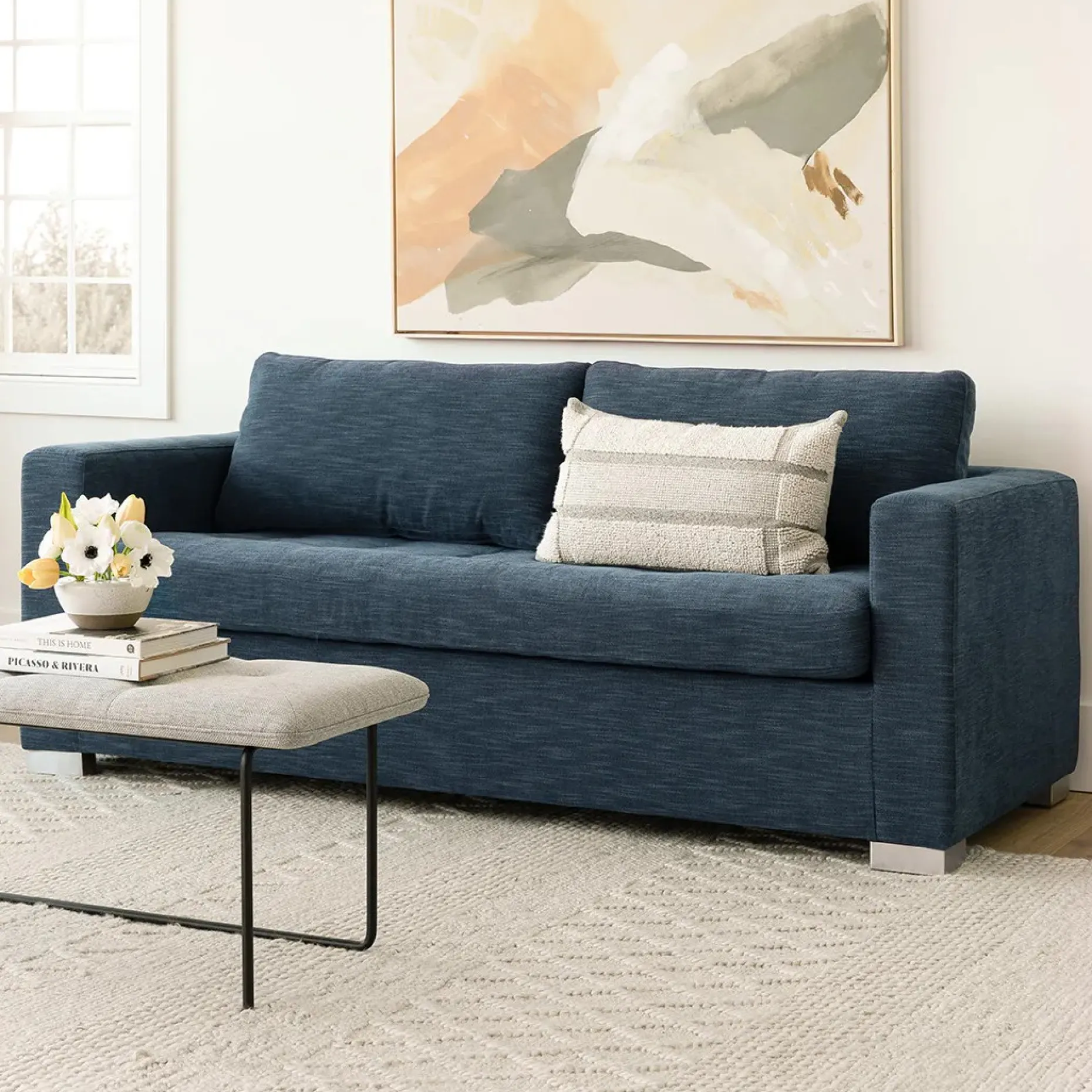 Soma 82" Sofa Bed - Midnight Blue