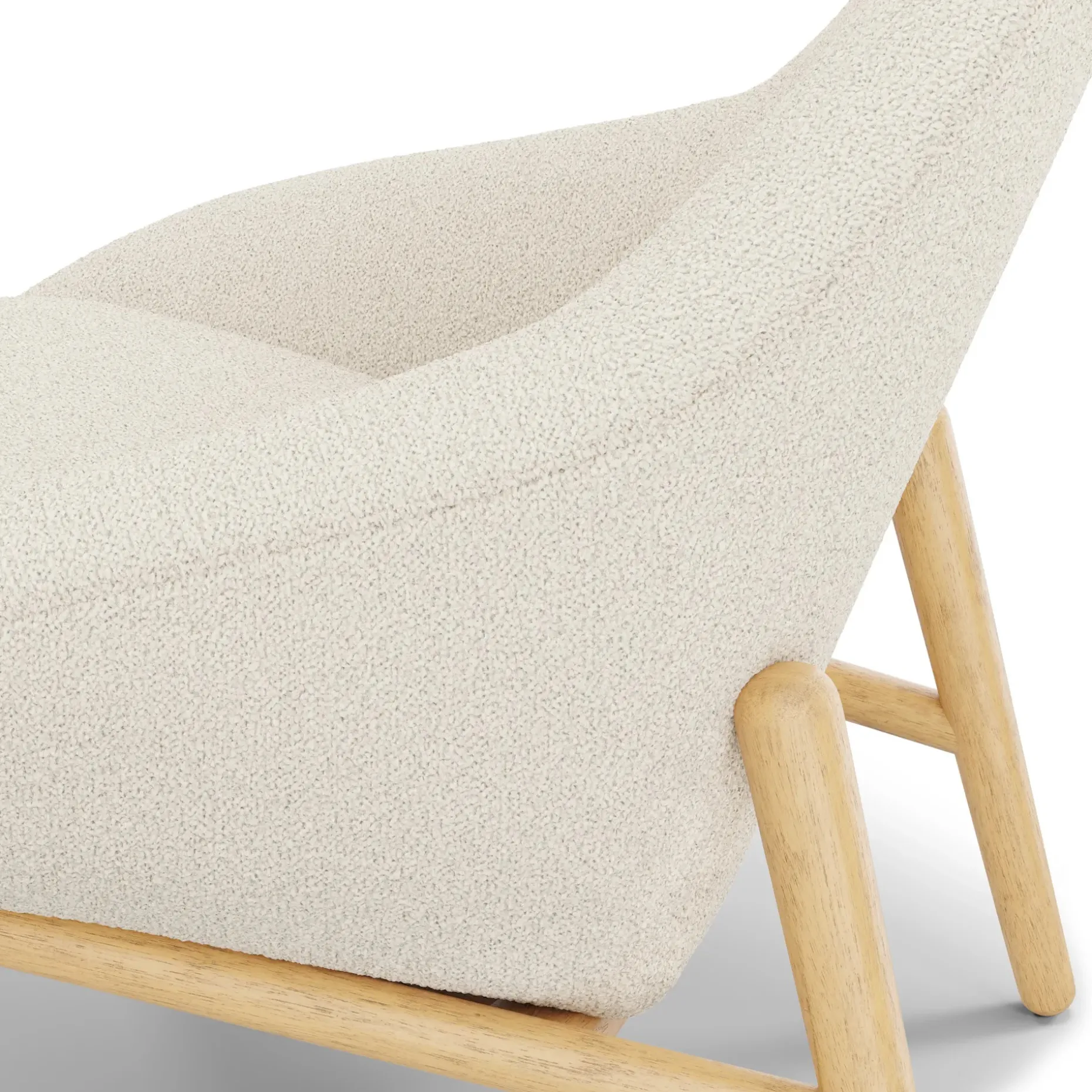Sunny 32" Lounge Chair - Ivory Wool Bouclé