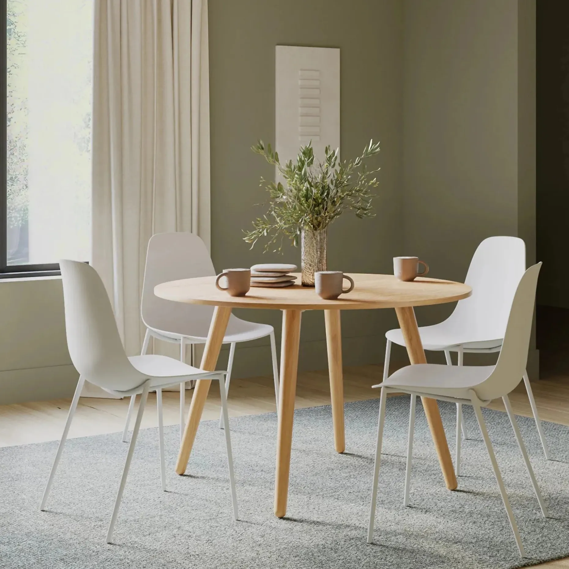 Svelti Dining Chair - Aloe Green