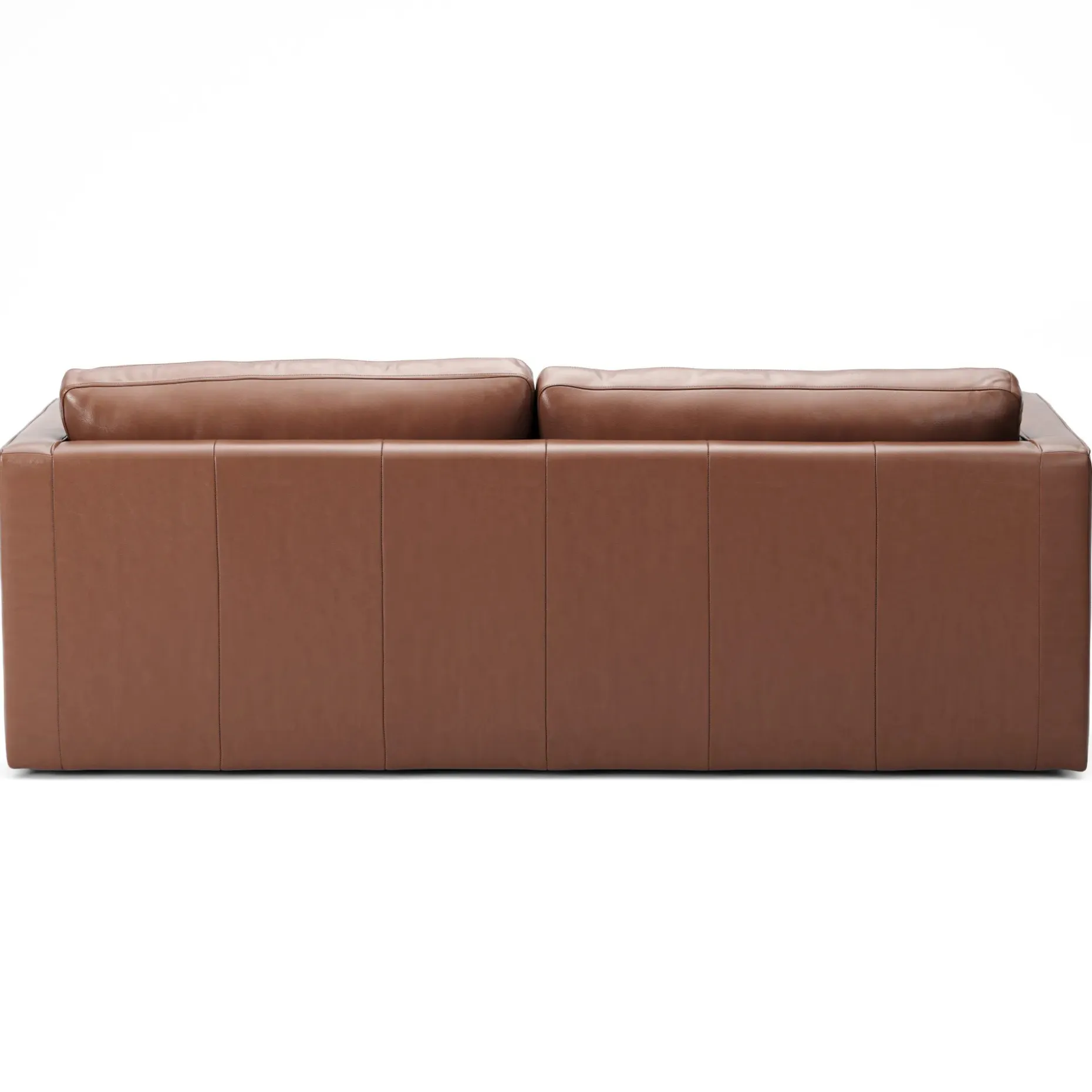 Sven 88" Grounded Tufted Leather Sofa - Taos Brown