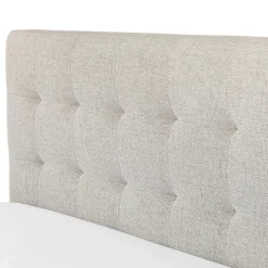 Sven King Tufted Bed - Birch Ivory