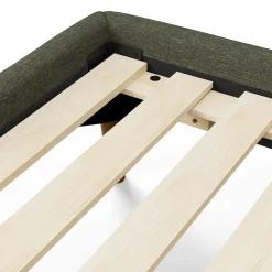 Sven King Tufted Bed - Fir Green