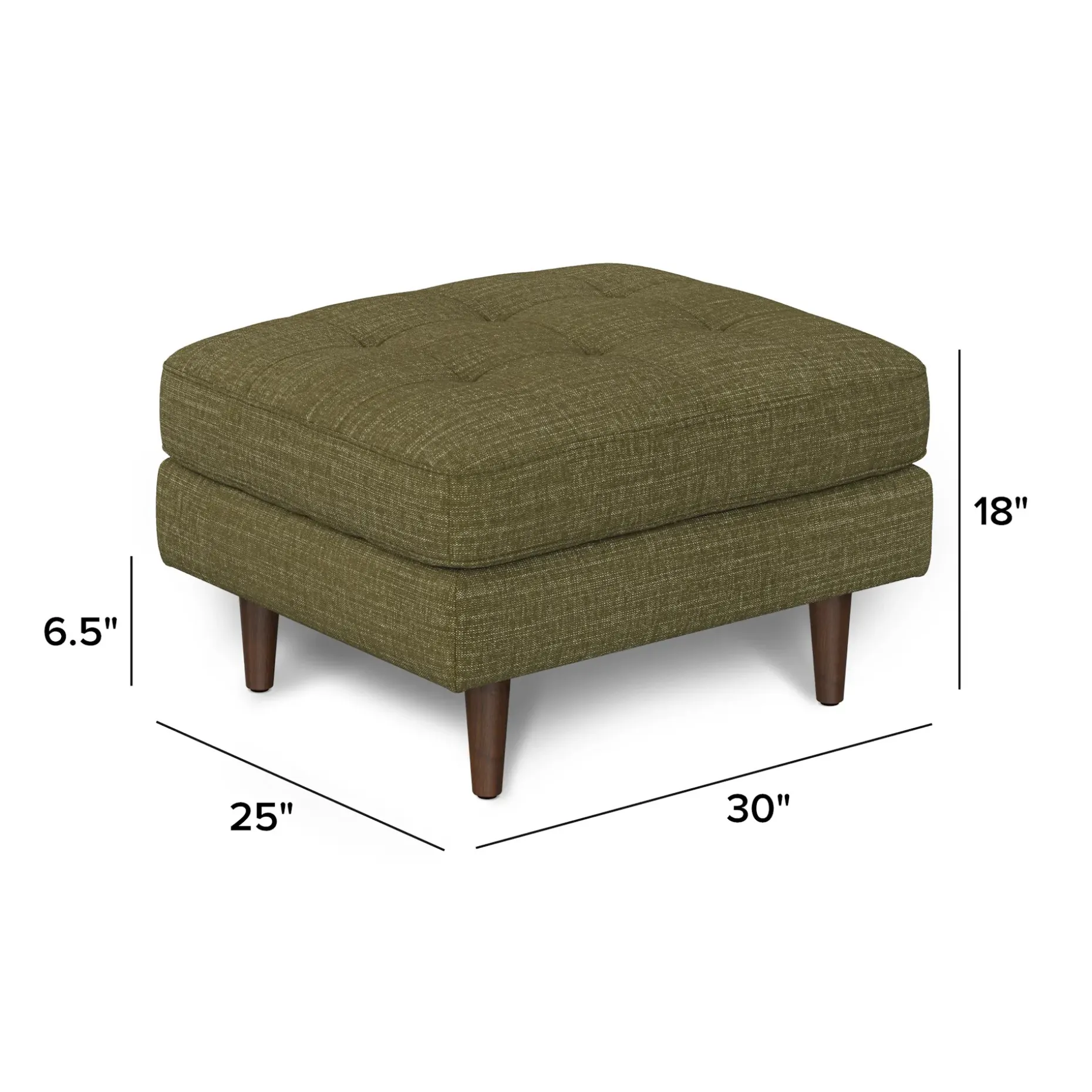 Sven 30" Ottoman - Napa Moss