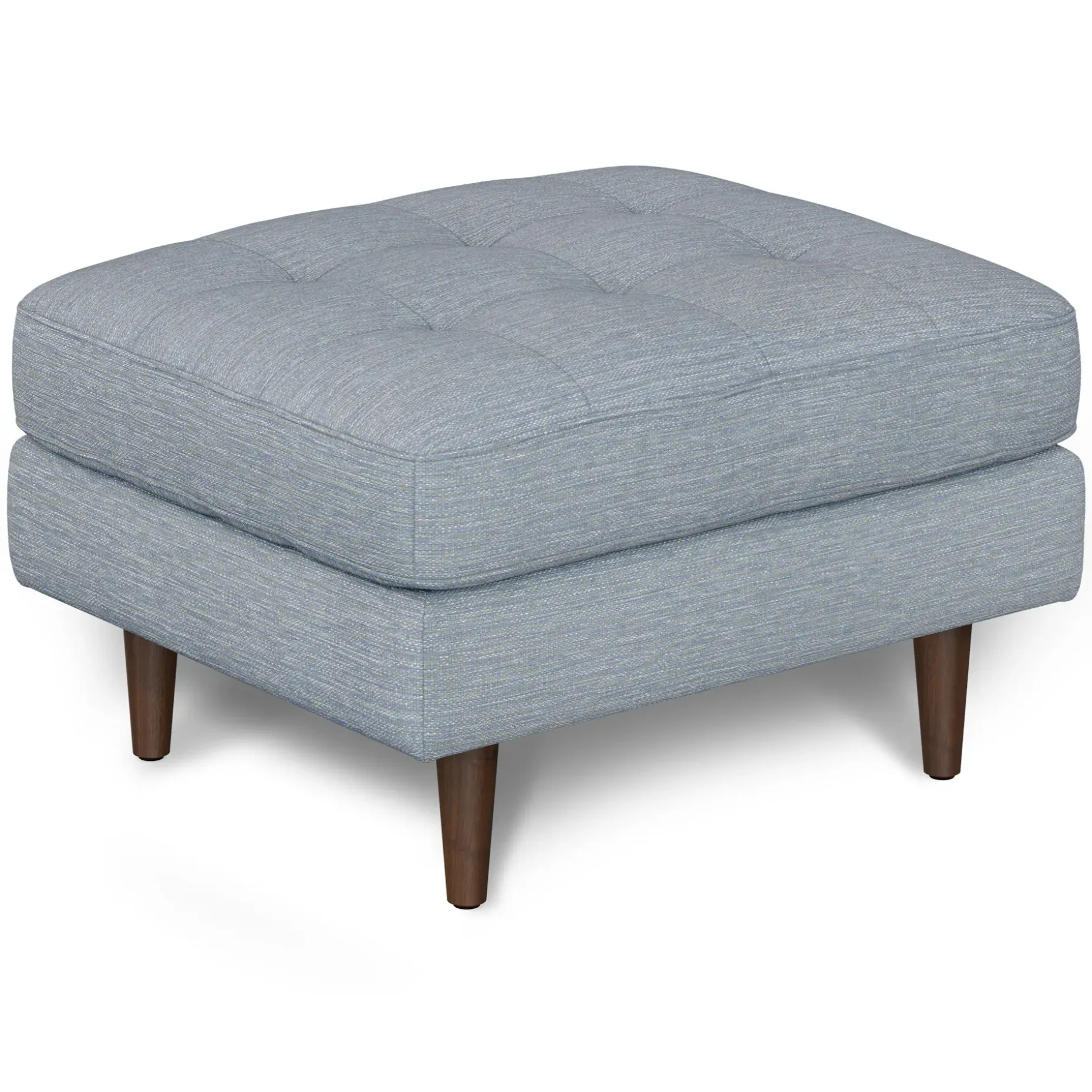 Sven 30" Ottoman - Silver Light Blue
