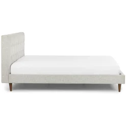 Sven Queen Tufted Bed - Birch Ivory