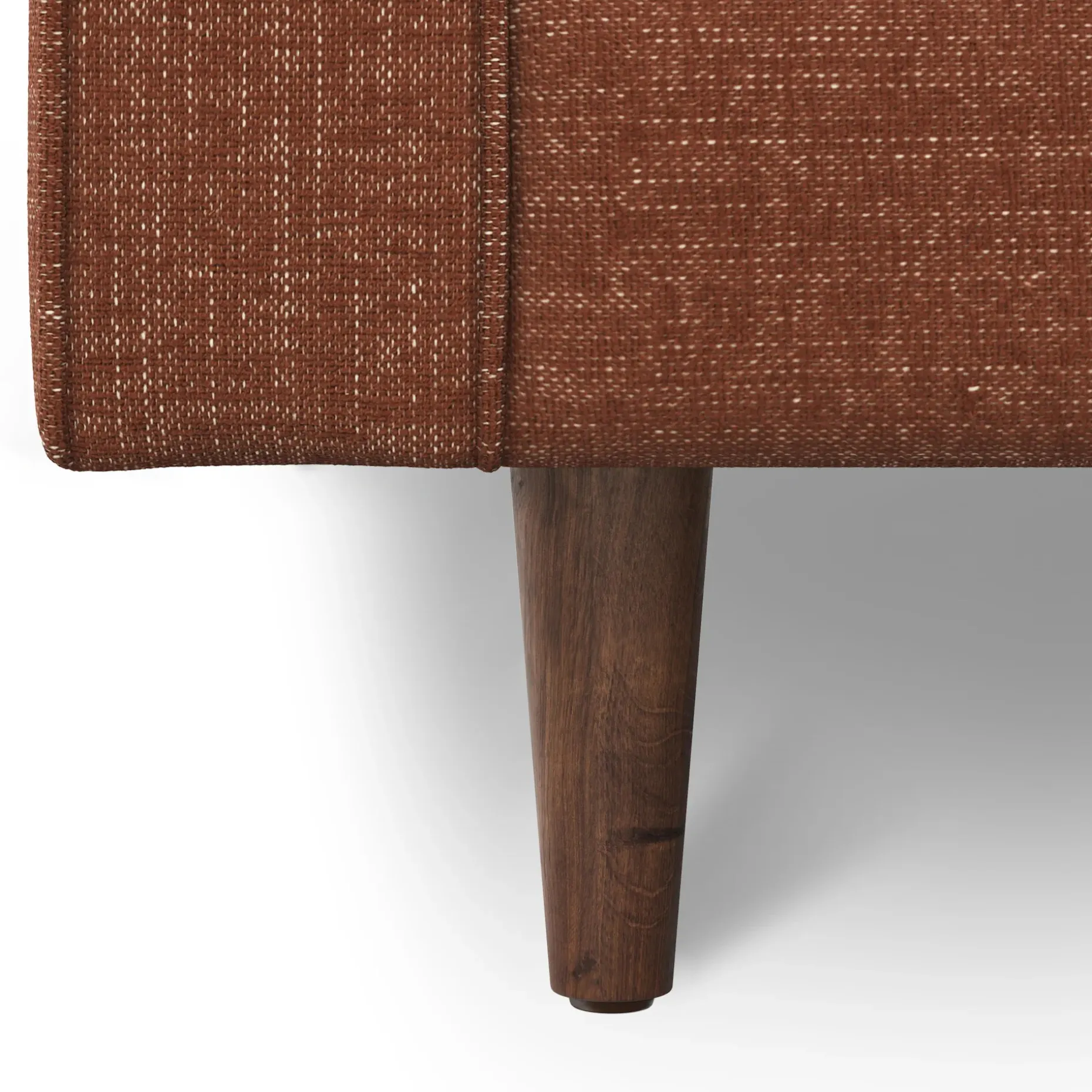 Sven 107" Tufted Corner Sectional - Napa Rust