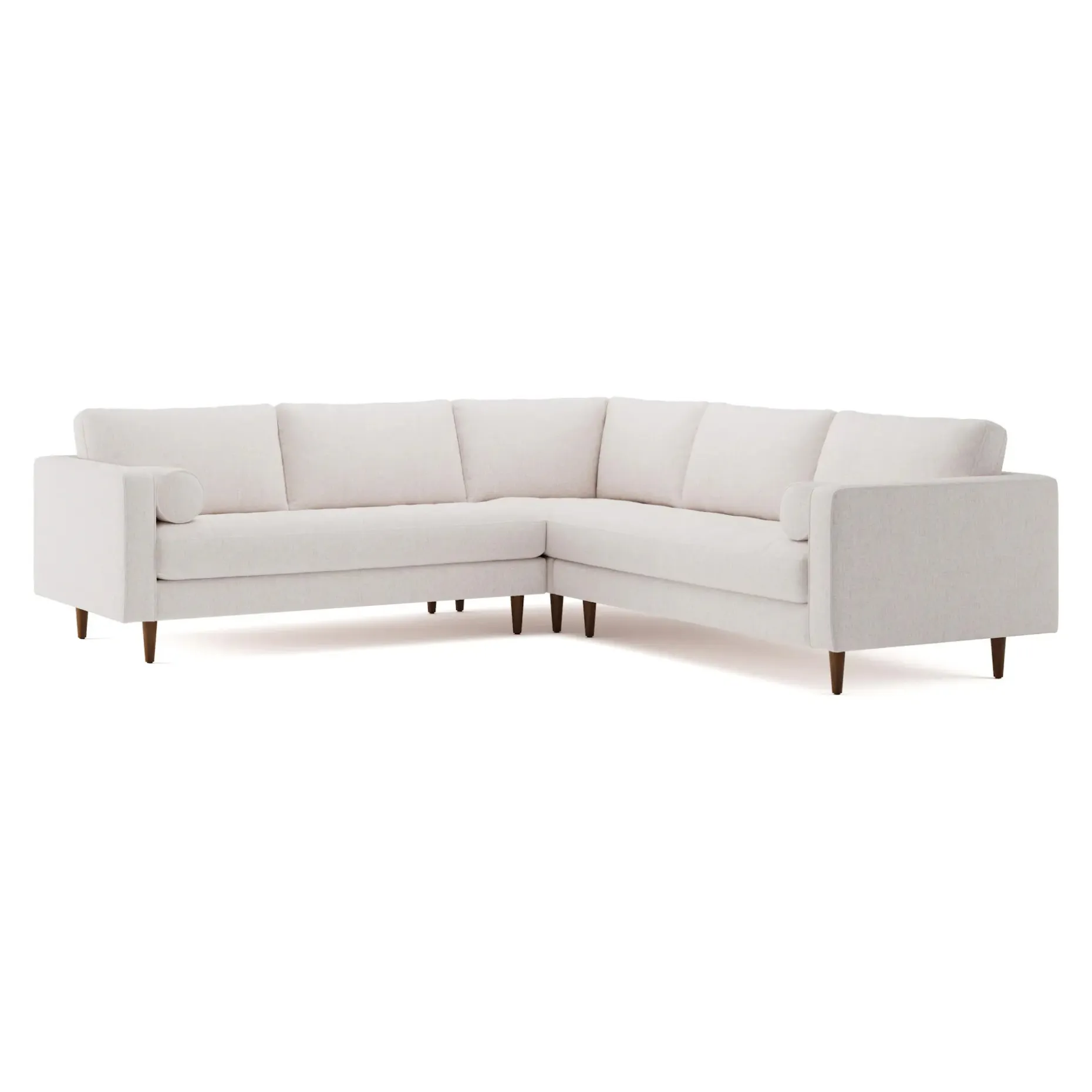 Sven 107" Tufted Corner Sectional - Napa White