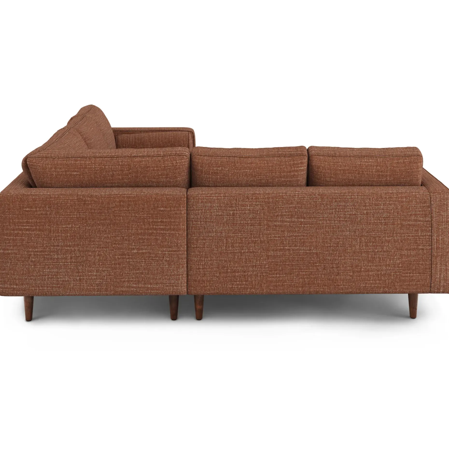 Sven 91" Tufted Corner Sectional - Napa Rust