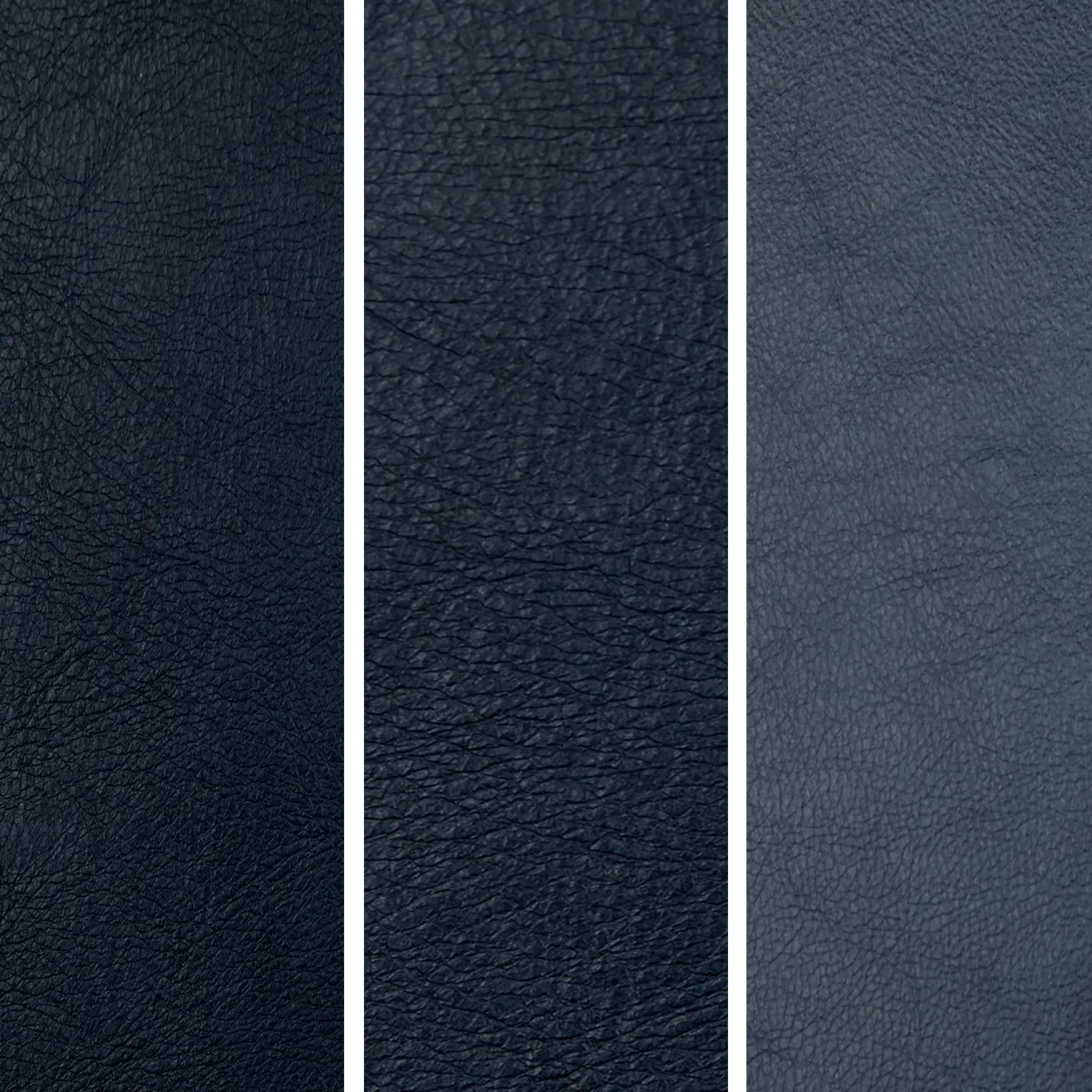 Sven 42" Tufted Leather Lounge Chair - Oxford Blue