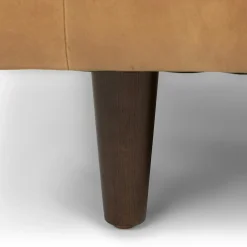 Sven 72" Tufted Leather Loveseat - Charme Tan