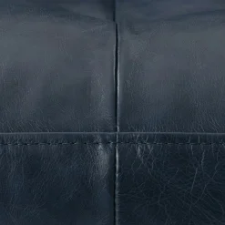 Sven 72" Tufted Leather Loveseat - Oxford Blue