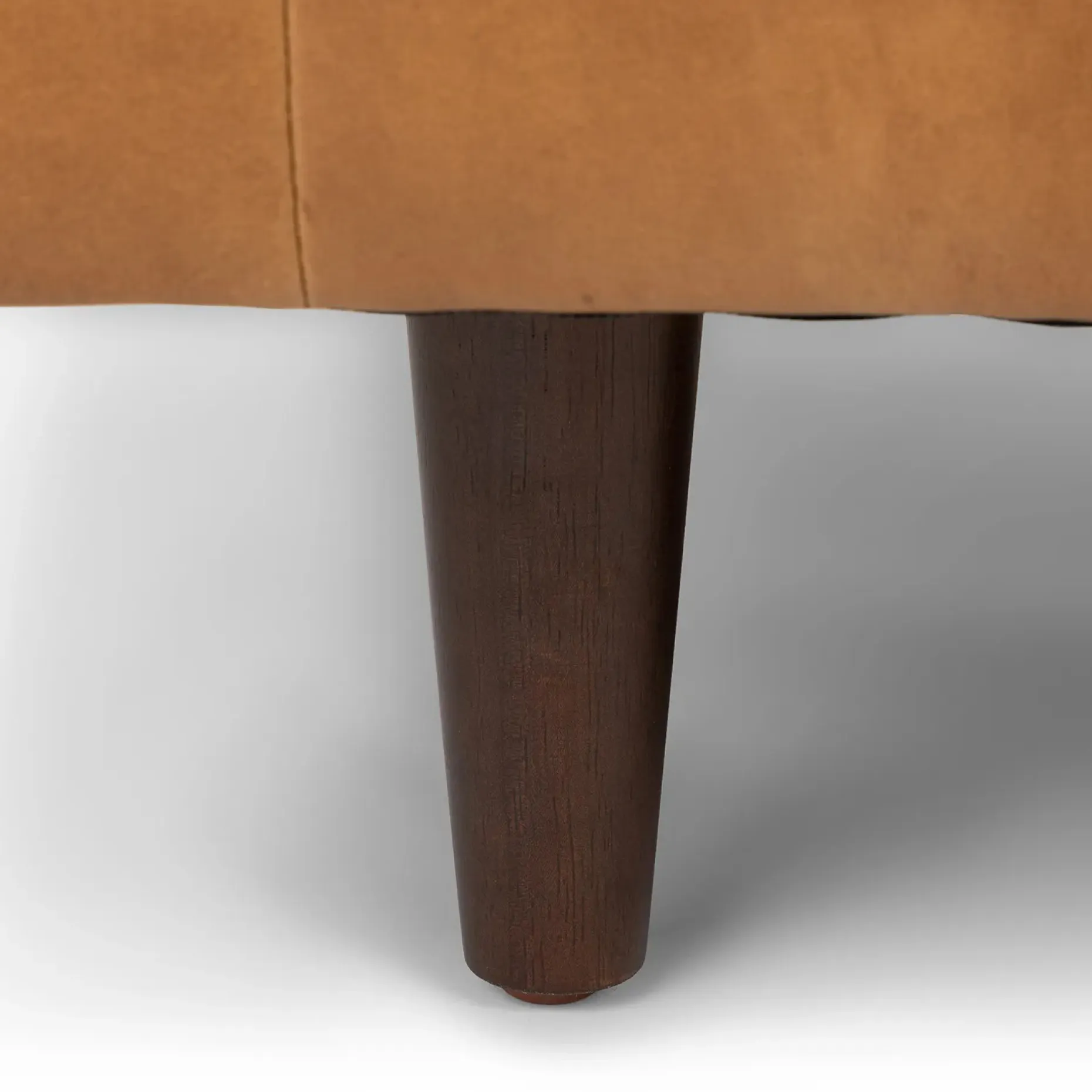 Sven 100" Tufted Leather Right Sectional - Charme Tan