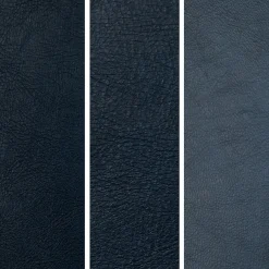 Sven 88" Tufted Leather Sofa - Oxford Blue