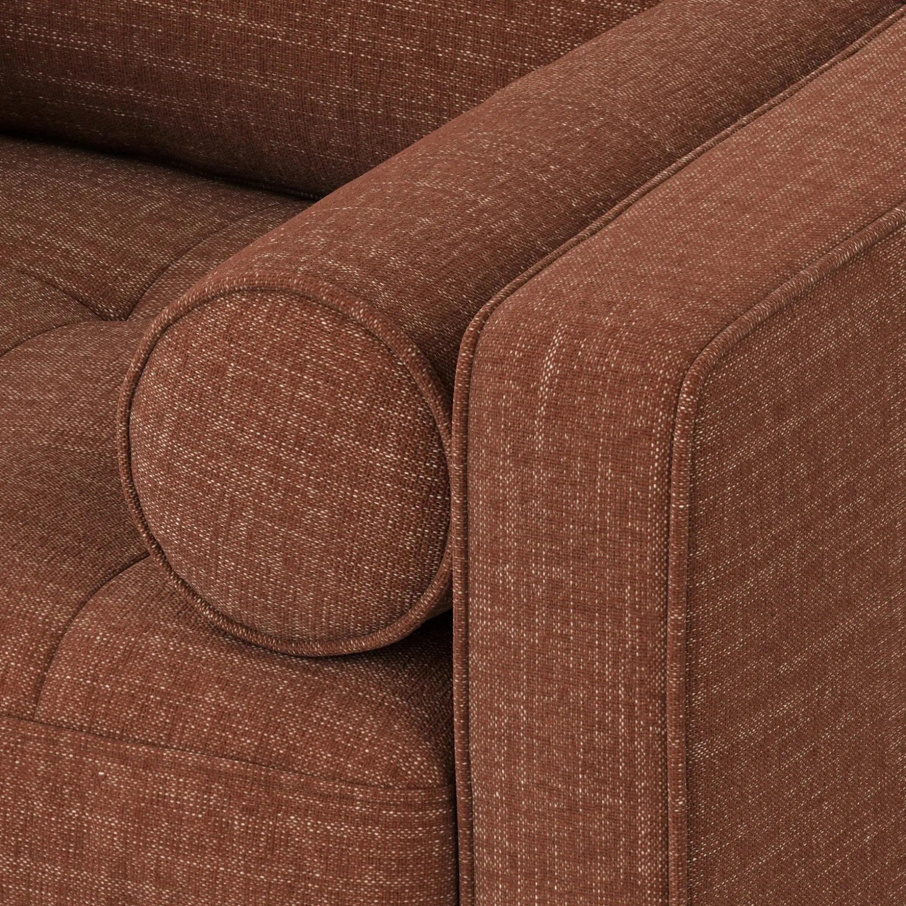 Sven 42" Tufted Lounge Chair - Napa Rust