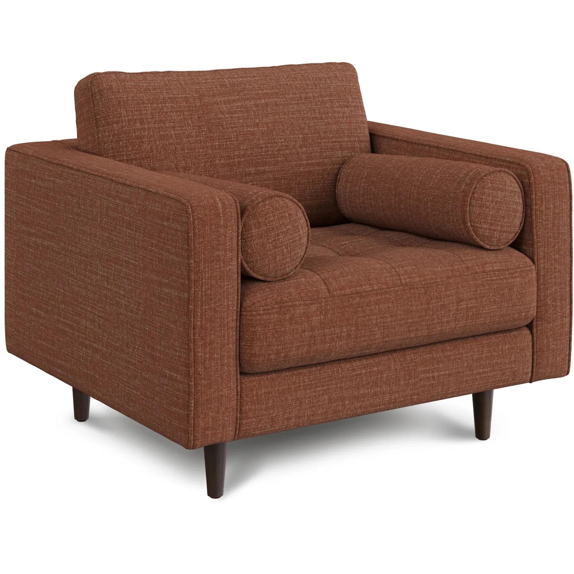 Sven 42" Tufted Lounge Chair - Napa Rust