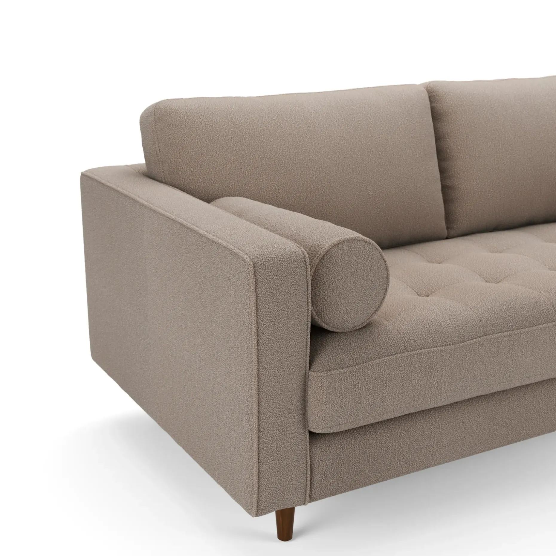 Sven 72" Tufted Loveseat - Sandstone Wool Bouclé