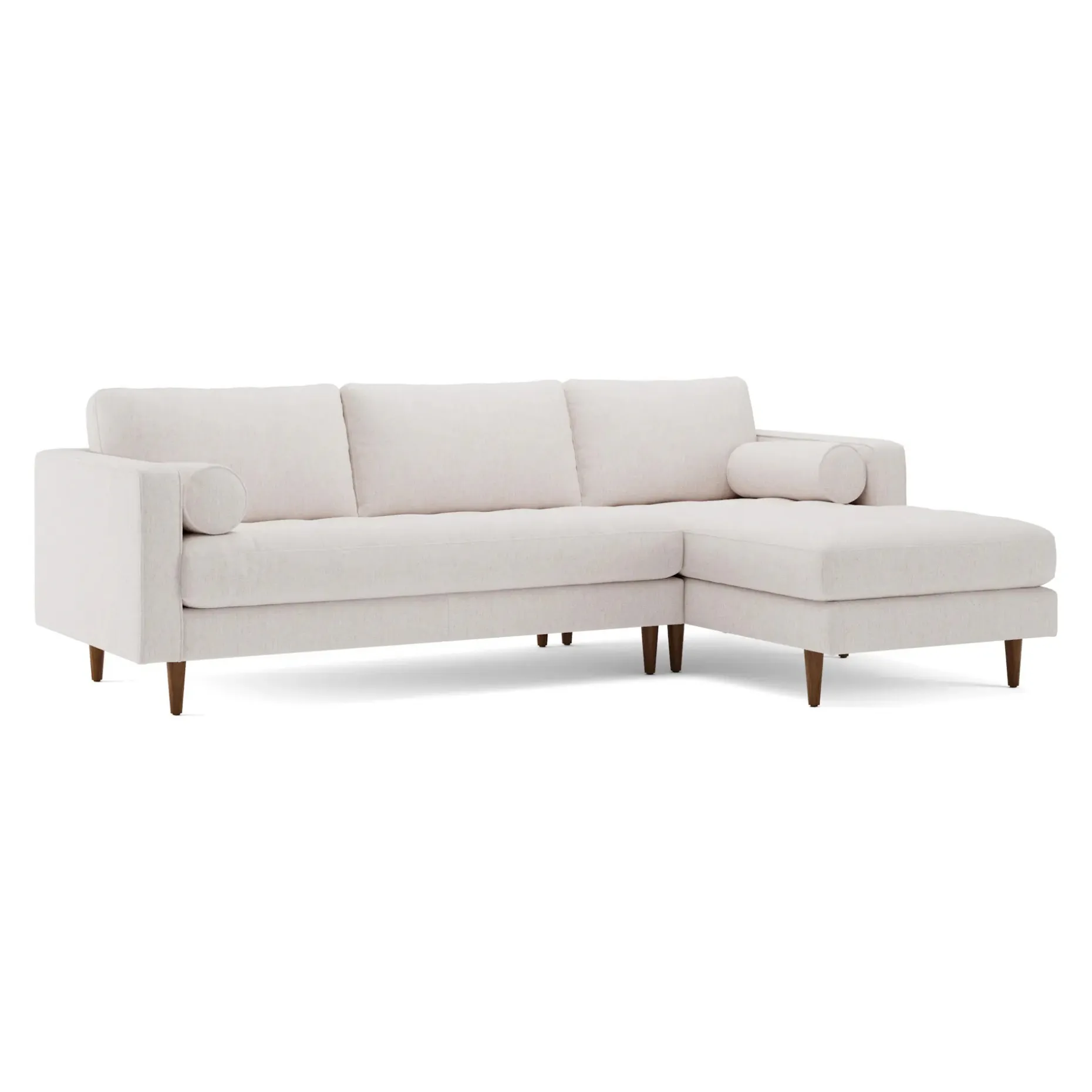 Sven 100" Tufted Right Sectional - Napa White