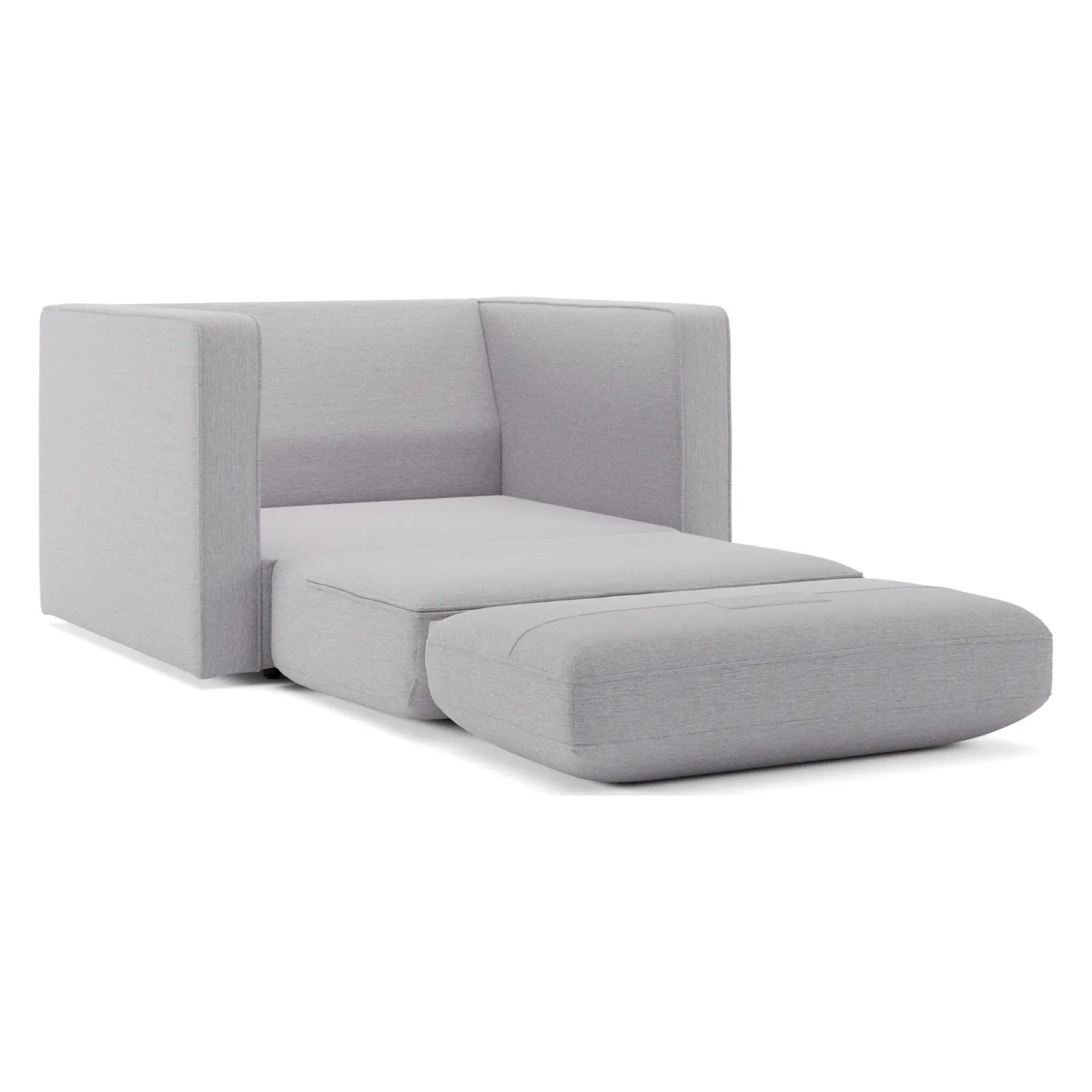 Sven 45.5" Tufted Sleeper Chair - Silver Ivory