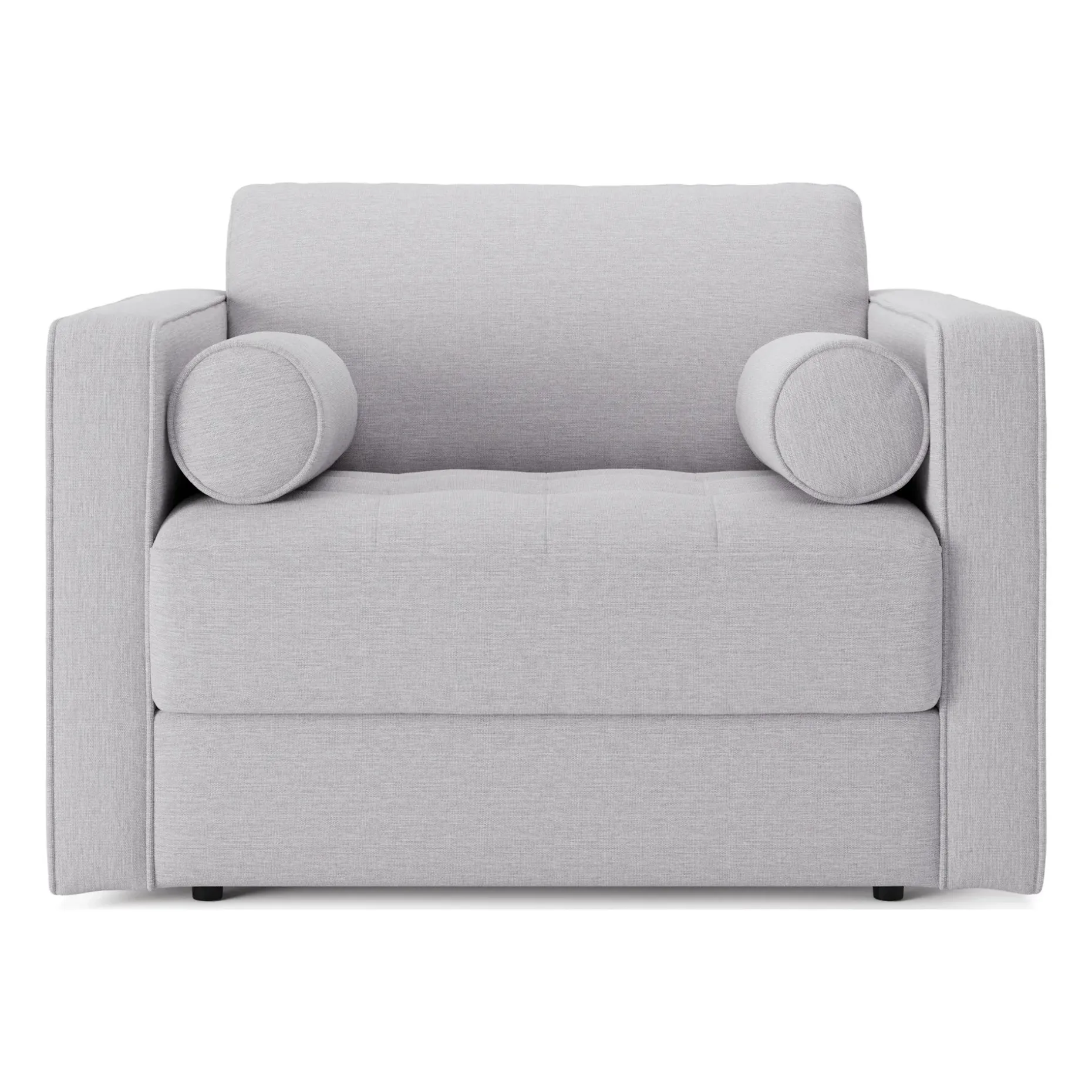Sven 45.5" Tufted Sleeper Chair - Silver Ivory
